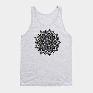 Mandala series- # 2 - Embroidered lotus Tank Top